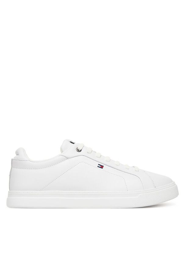 TOMMY HILFIGER - Tommy Hilfiger Sneakersy Icon Court Light Ess FM0FM05678 Biały. Kolor: biały. Materiał: skóra