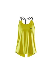 Damski tank top Craft Untmd Fit. Kolor: żółty. Sport: bieganie
