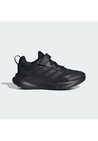 Adidas - Buty dla dzieci Fortarun 4.0. Okazja: na uczelnię. Zapięcie: pasek. Kolor: czarny. Sport: joga i pilates