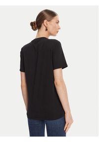 Elisabetta Franchi T-Shirt MA-028-56E2-V240 Czarny Regular Fit. Kolor: czarny. Materiał: bawełna #3