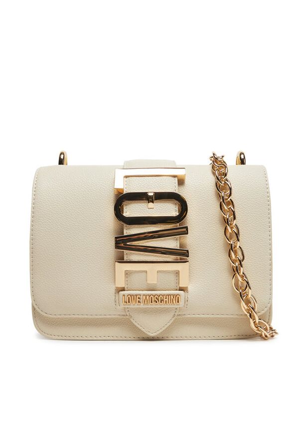 Love Moschino - LOVE MOSCHINO Torebka JC4227PP0MKC0110 Beżowy. Kolor: beżowy. Materiał: skórzane