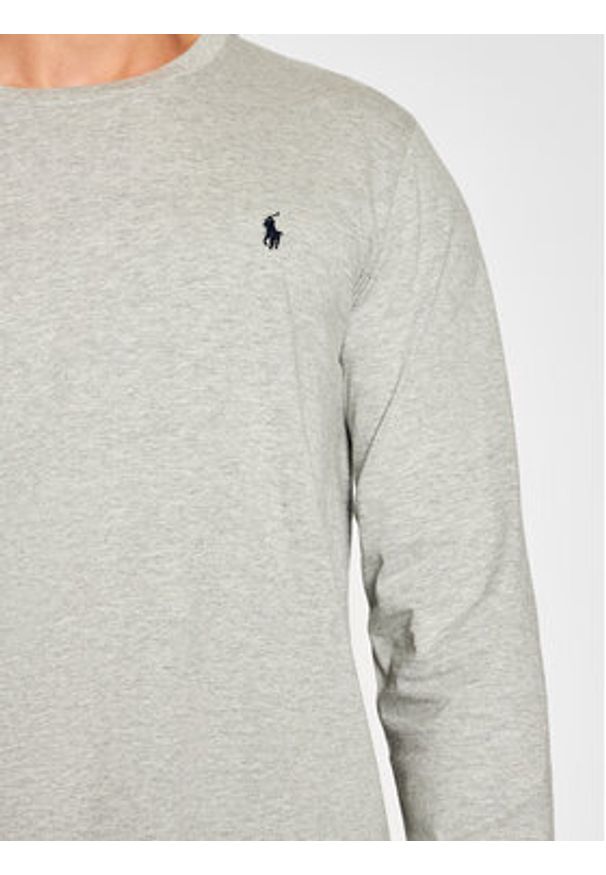 Polo Ralph Lauren Longsleeve Sle 714844759003 Szary Regular Fit. Typ kołnierza: polo. Kolor: szary. Materiał: bawełna. Długość rękawa: długi rękaw