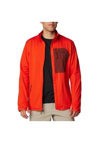 columbia - Bluza Sportowa Męska Columbia Tirple Canyon Grid Fleece Full Zip. Kolor: czerwony