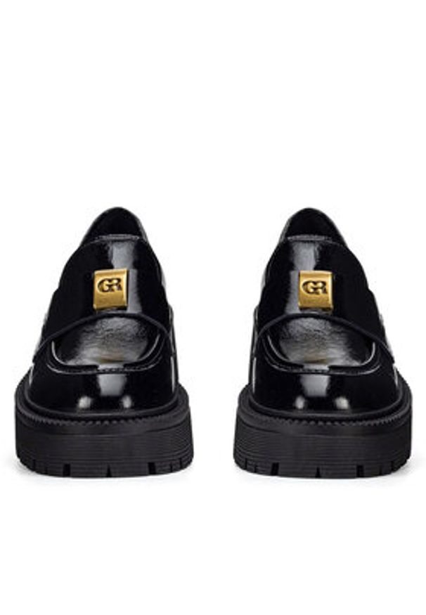 Gino Rossi Loafersy GESME-3596-24 Czarny. Kolor: czarny. Materiał: lakier, skóra