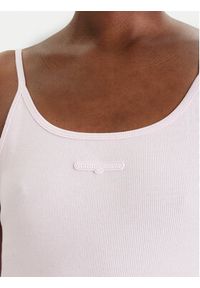 Tommy Jeans Top DW0DW22278 Różowy Slim Fit. Kolor: różowy. Materiał: bawełna #5