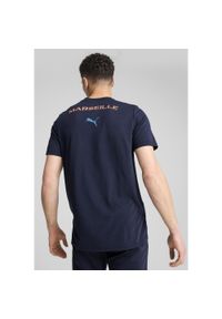 Puma - Męska koszulka Casuals Olympique Marsylia PUMA. Kolor: pomarańczowy, wielokolorowy, niebieski, żółty