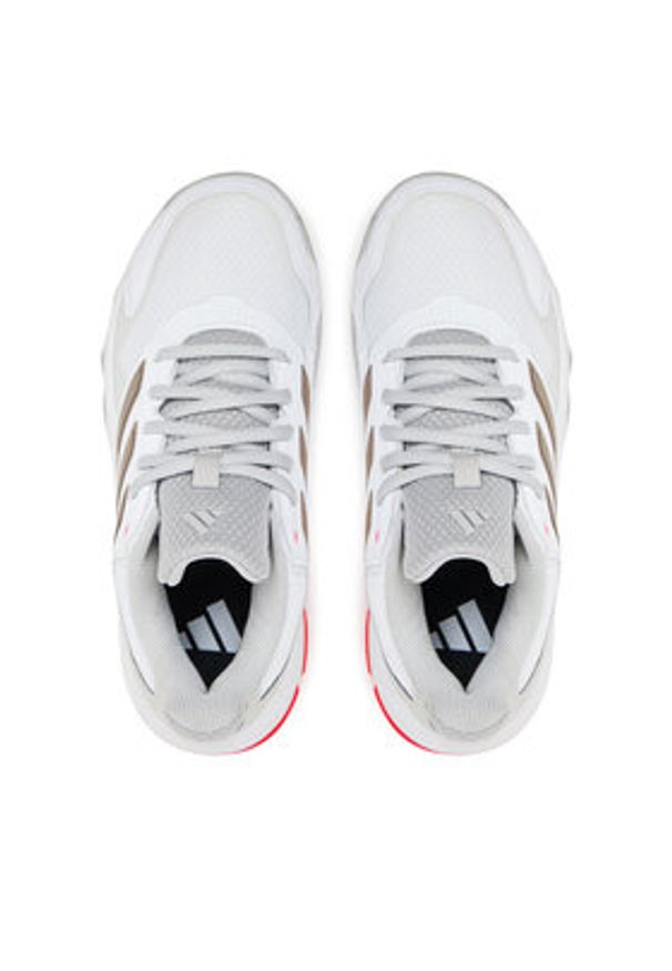 Adidas - adidas Buty do tenisa Courtjam Control 3 IH2968 Biały. Kolor: biały. Materiał: materiał. Sport: tenis