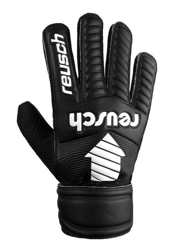 Rękawice bramkarskie dla dzieci Reusch Legacy Arrow Solid piłkarskie treningowe. Kolor: czarny. Sport: piłka nożna