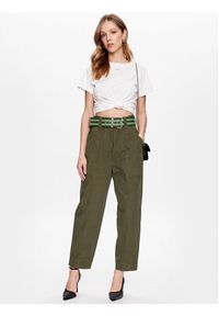 Pinko Spodnie materiałowe Rigore 100685 A0I4 Zielony Relaxed Fit. Kolor: zielony. Materiał: materiał, bawełna #5
