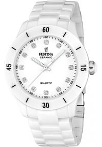 Zegarek damski Festina F20720-2 CYRKONIE biały. Kolor: biały #1