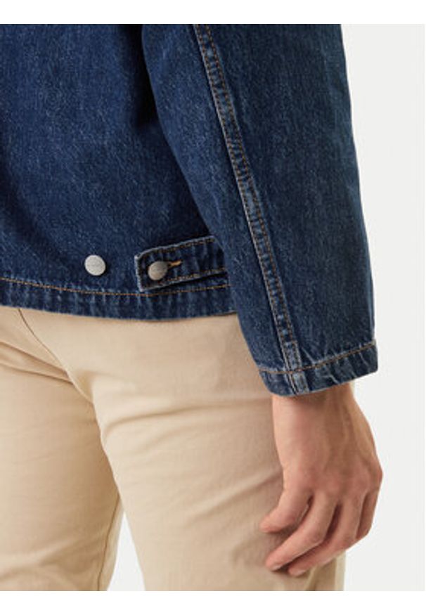 Jack & Jones Koszula jeansowa Cambridge 12293585 Granatowy Oversize. Kolor: niebieski. Materiał: bawełna