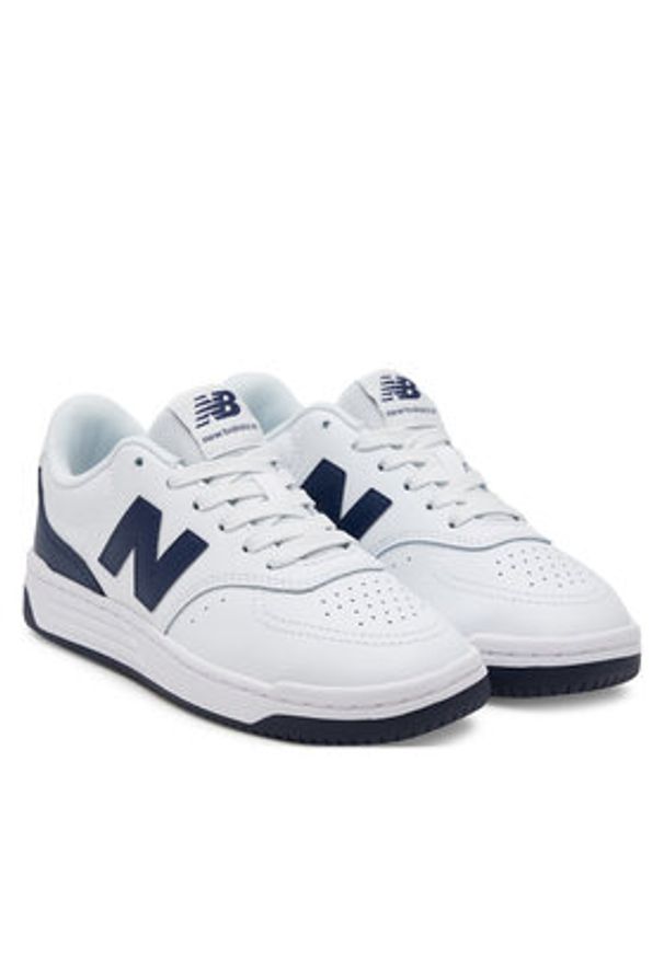 New Balance Sneakersy GSB80WB Biały. Kolor: biały. Materiał: skóra
