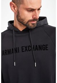 Armani Exchange - BLUZA ARMANI EXCHANGE. Materiał: welur. Długość rękawa: długi rękaw. Długość: długie. Wzór: nadruk #3