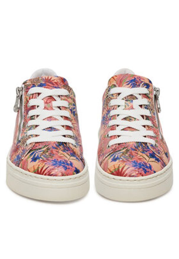 Rieker Sneakersy N6401-90 Różowy. Kolor: różowy. Materiał: materiał, syntetyk