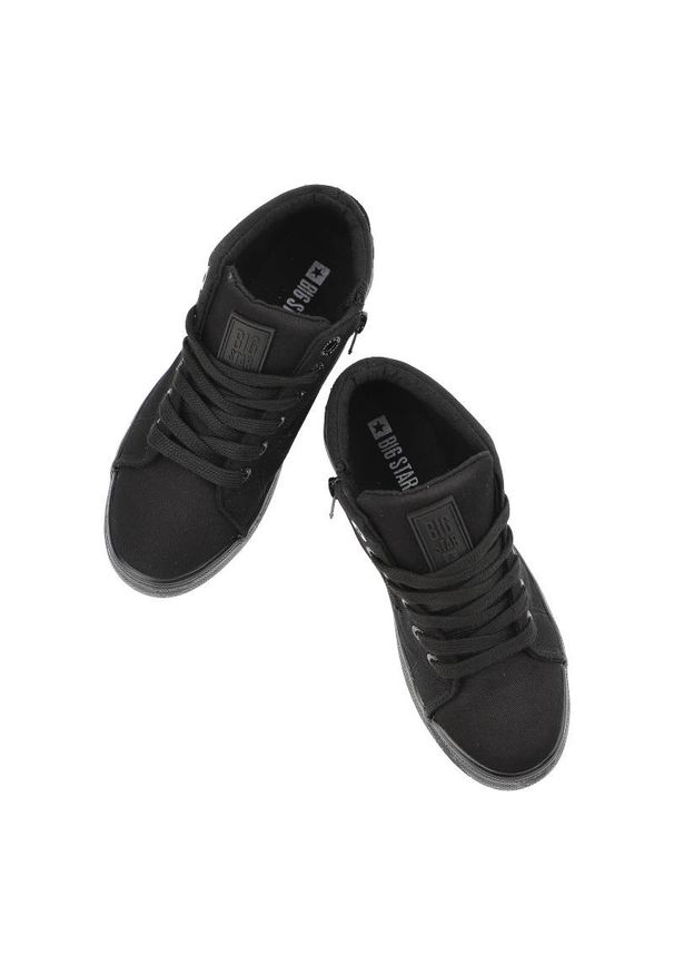 Big-Star - Czarne Sneakersy Big Star Wygodne Buty Dziecięce. Kolor: czarny. Materiał: tkanina, materiał. Szerokość cholewki: normalna