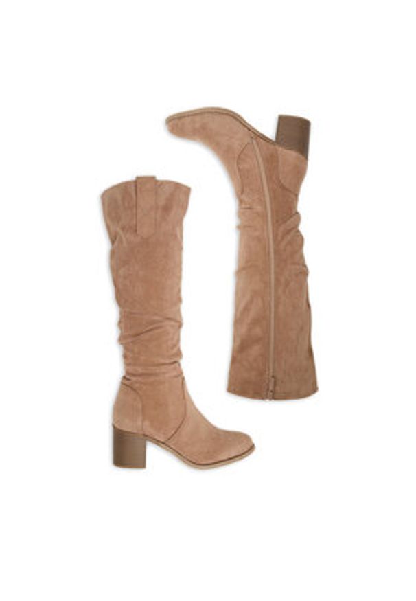 Jenny - JENNY Kozaki CEO-WS14438-02 Beżowy. Kolor: beżowy. Materiał: materiał