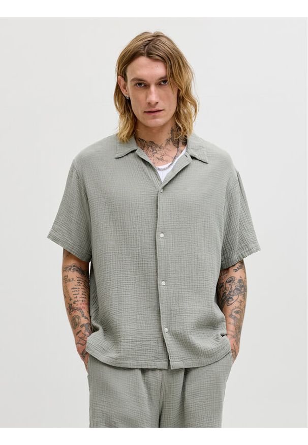 Jack & Jones Koszula Nantucket 12291812 Zielony Regular Fit. Kolor: zielony. Materiał: bawełna