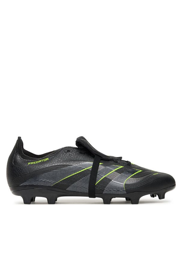 Adidas - adidas Buty do piłki nożnej Predator League Fold-Over Tongue JI1110 Czarny. Kolor: czarny. Materiał: skóra