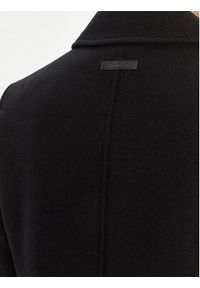 Calvin Klein Płaszcz wełniany LV044D558G Czarny Slim Fit. Kolor: czarny. Materiał: wełna #5