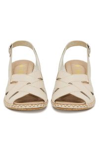 Rieker Sandały 66189-60 Beżowy. Kolor: beżowy. Materiał: syntetyk, skóra #3