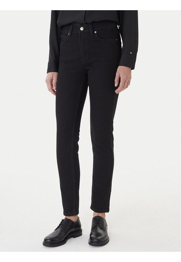 TOMMY HILFIGER - Tommy Hilfiger Jeansy WW0WW46725 Czarny Slim Fit. Kolor: czarny