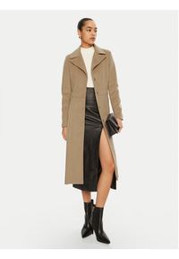 Rinascimento Płaszcz przejściowy CFC0121913003 Beżowy Regular Fit. Kolor: beżowy. Materiał: syntetyk #4