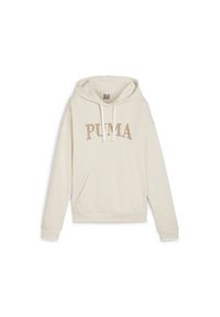 Bluza damska z kapturem Puma Squad. Typ kołnierza: kaptur. Kolor: biały. Materiał: polar. Sezon: zima. Sport: fitness #1