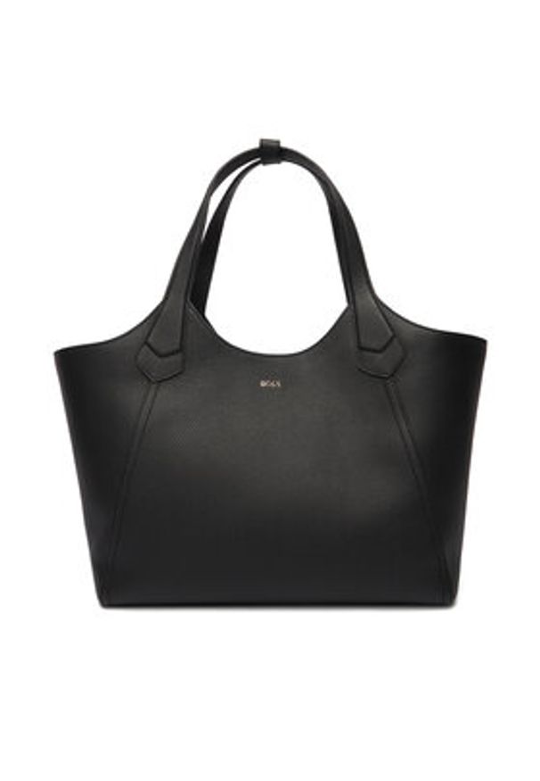 BOSS Torebka 50563395 Czarny. Kolor: czarny. Materiał: skórzane