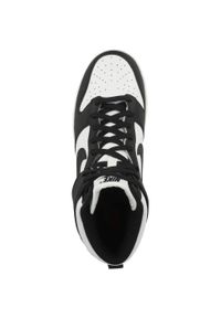 Buty koszykarskie męskie Nike Dunk High. Kolor: biały. Materiał: guma, syntetyk, tkanina, materiał