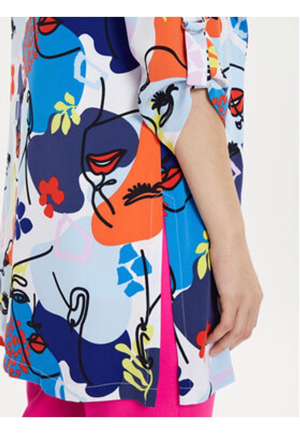 Joseph Ribkoff Marynarka 241146 Kolorowy Relaxed Fit. Materiał: syntetyk. Wzór: kolorowy