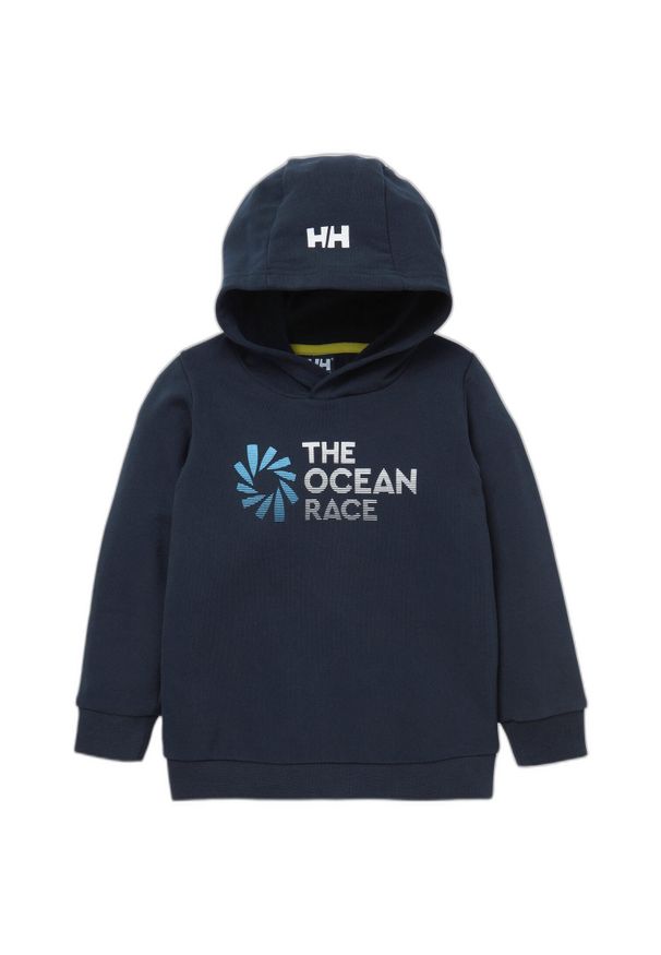 Bluza z kapturem dla dzieci Helly Hansen The Ocean Race. Typ kołnierza: kaptur. Kolor: niebieski