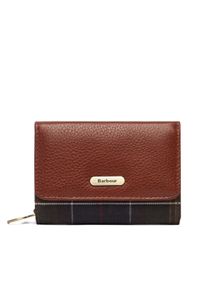 Barbour Duży Portfel Damski LLG0036BR11 Brązowy. Kolor: brązowy. Materiał: materiał