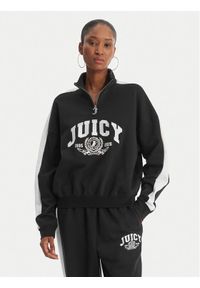 Juicy Couture Bluza College JCSAS126401 Czarny Relaxed Fit. Kolor: czarny. Materiał: bawełna #1