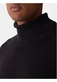 JOOP! Jeans Golf Hollio 30048179 Czarny Modern Fit. Typ kołnierza: golf. Kolor: czarny. Materiał: bawełna