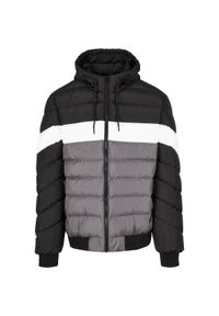 Kurtka Urban Classics colorblock bubble. Kolor: czarny #1