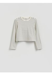 Reserved - Bluza w paski - wielobarwny. Materiał: wiskoza, dzianina. Wzór: paski