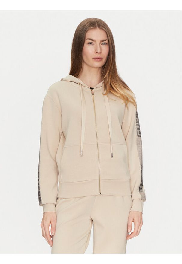 Guess Bluza W5RQ03 KBYE2 Beżowy Regular Fit. Kolor: beżowy. Materiał: syntetyk, wiskoza