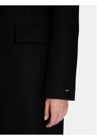 TOMMY HILFIGER - Tommy Hilfiger Płaszcz wełniany Classic WW0WW47445 Czarny Regular Fit. Kolor: czarny. Materiał: wełna #5