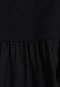 Renee - Czarna Pudełkowa Sukienka z Bawełny Chalisia. Kolor: czarny. Materiał: bawełna. Typ sukienki: proste. Styl: street #8