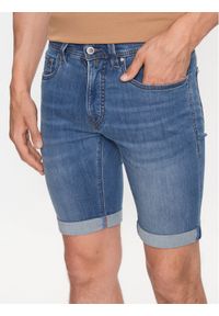 Pierre Cardin Szorty jeansowe 34520/000/8065 Niebieski Regular Fit. Kolor: niebieski. Materiał: bawełna