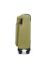 Wittchen - Mała walizka miękka z błyszczącym suwakiem z przodu zielona. Kolor: zielony. Materiał: poliester. Styl: elegancki #10