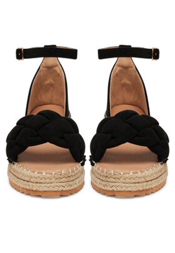 DeeZee Espadryle LE601-59 Czarny. Kolor: czarny. Materiał: materiał
