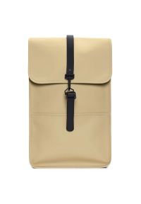 Plecak Rains Backpack W3 13000-24 - beżowy. Kolor: beżowy. Materiał: materiał, poliester. Styl: elegancki