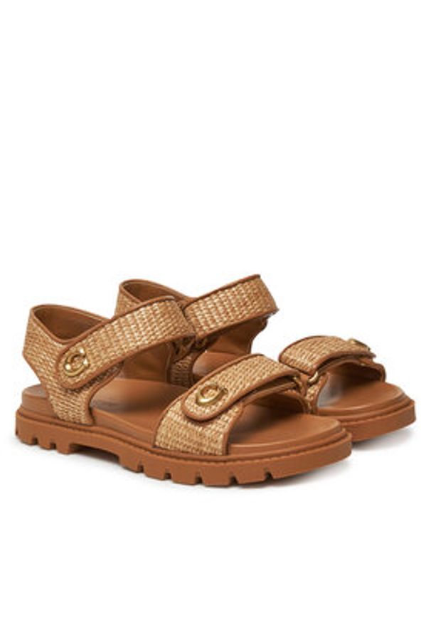 Coach Sandały Brynn CAR55 Brązowy. Kolor: brązowy