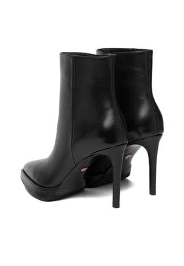 Gino Rossi - GINO ROSSI Botki EO-LUNA-LT2369A Czarny. Kolor: czarny. Materiał: skóra