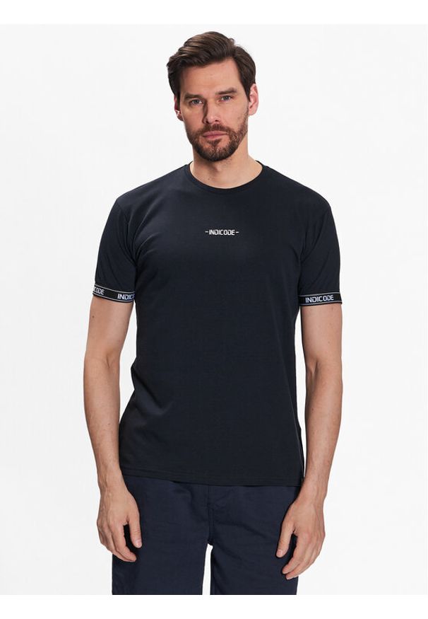 INDICODE T-Shirt Zayn 40-880 Czarny Regular Fit. Kolor: czarny. Materiał: bawełna