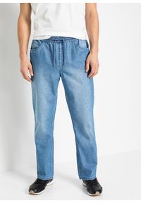 bonprix - Dżinsy z letniego denimu o kroju classic fit, z gumką w talii (2 pary). Kolor: niebieski. Sezon: lato #1