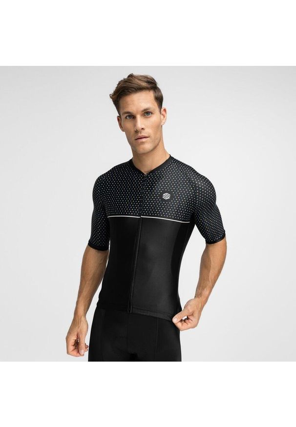 SIROKO - Męska koszulka rowerowa z krótkim rękawem Kolarstwo Siroko M2 Mount Evans. Kolor: wielokolorowy, biały, czarny. Materiał: poliester, materiał. Długość rękawa: krótki rękaw. Długość: krótkie. Sport: kolarstwo
