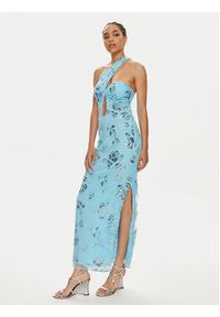 ROTATE Sukienka koktajlowa Fontina 1125732963 Niebieski Slim Fit. Kolor: niebieski. Materiał: syntetyk. Styl: wizytowy