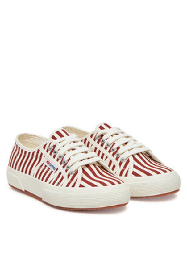 Superga Tenisówki S8148TW Czerwony. Kolor: czerwony. Materiał: materiał